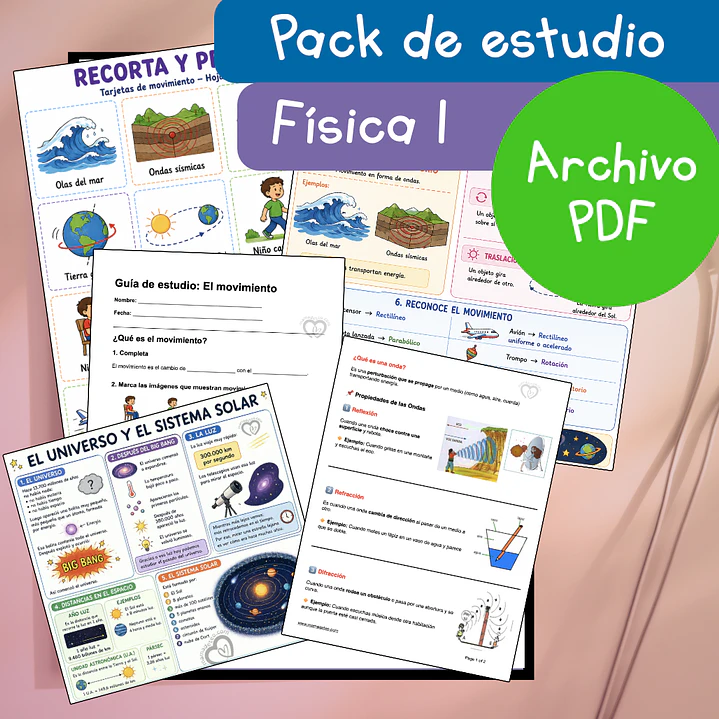 Guías de estudio adaptadas: Física 1 1