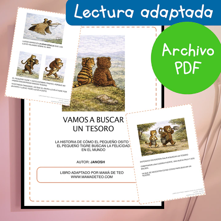 Libro: Vamos a buscar un tesoro adaptado (PDF gratuito) 1
