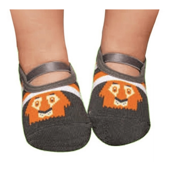 PUKET Calcetín gris anti deslizante mono