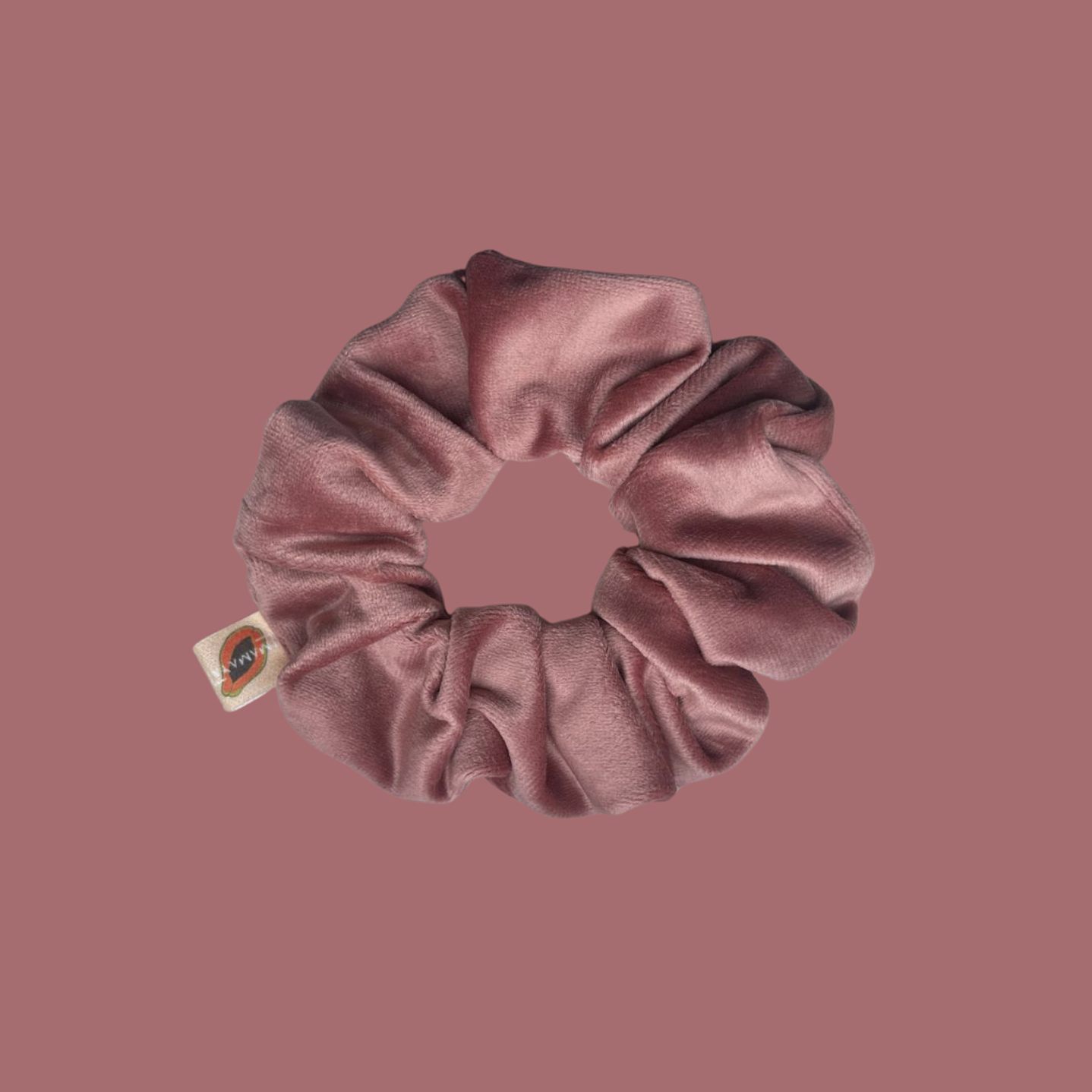 Scrunchie VELVET - cor de rosa 1