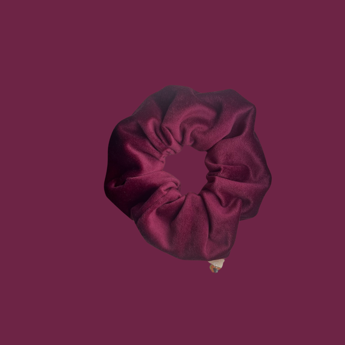 Scrunchie VELVET  - bordeaux