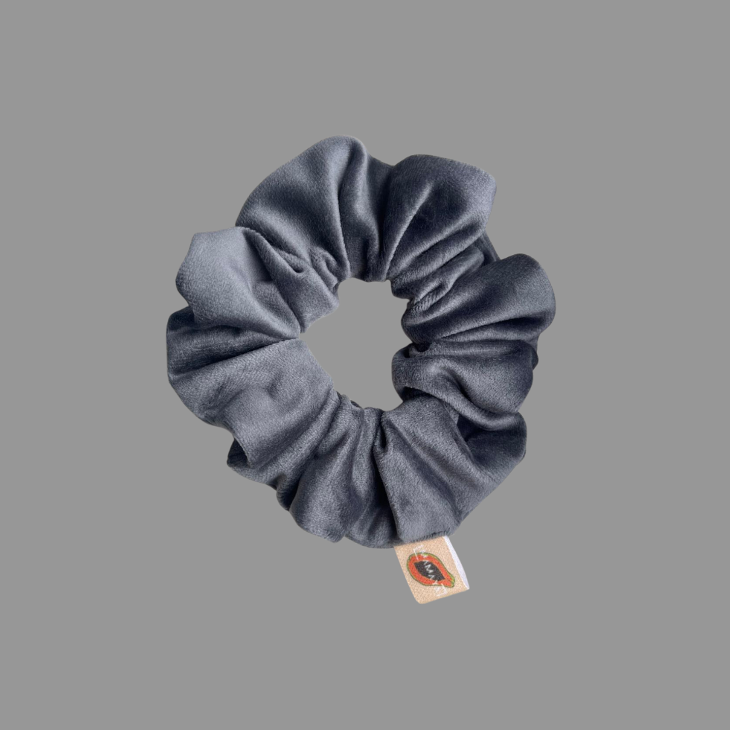 Scrunchie VELVET  - cinzento 1