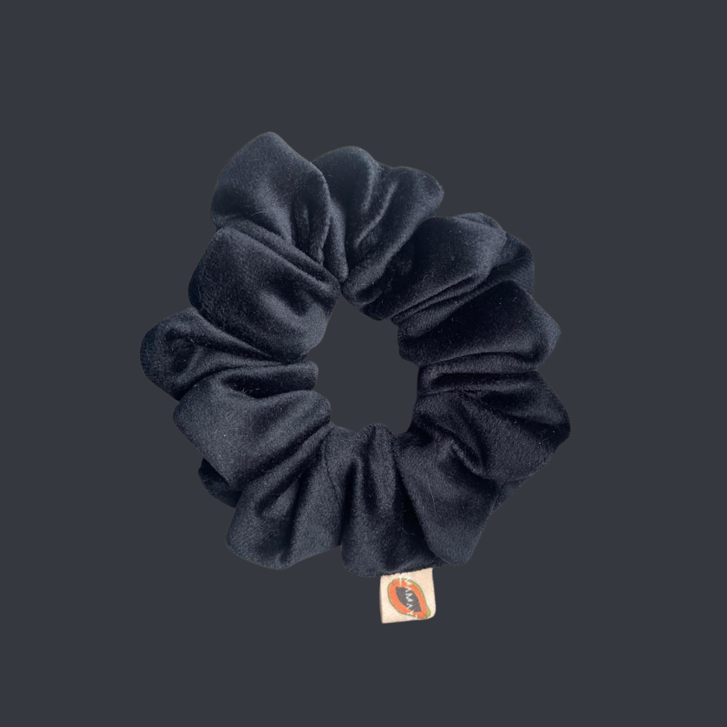 Scrunchie VELVET  - preto 1