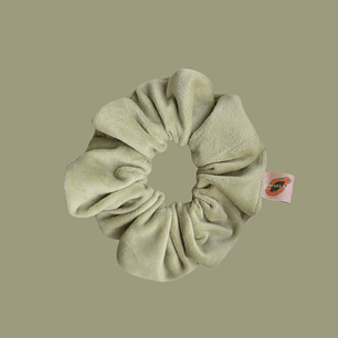 Scrunchie VELVET - verde lima