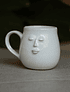 Taza con cara 2 esmalte blanco 