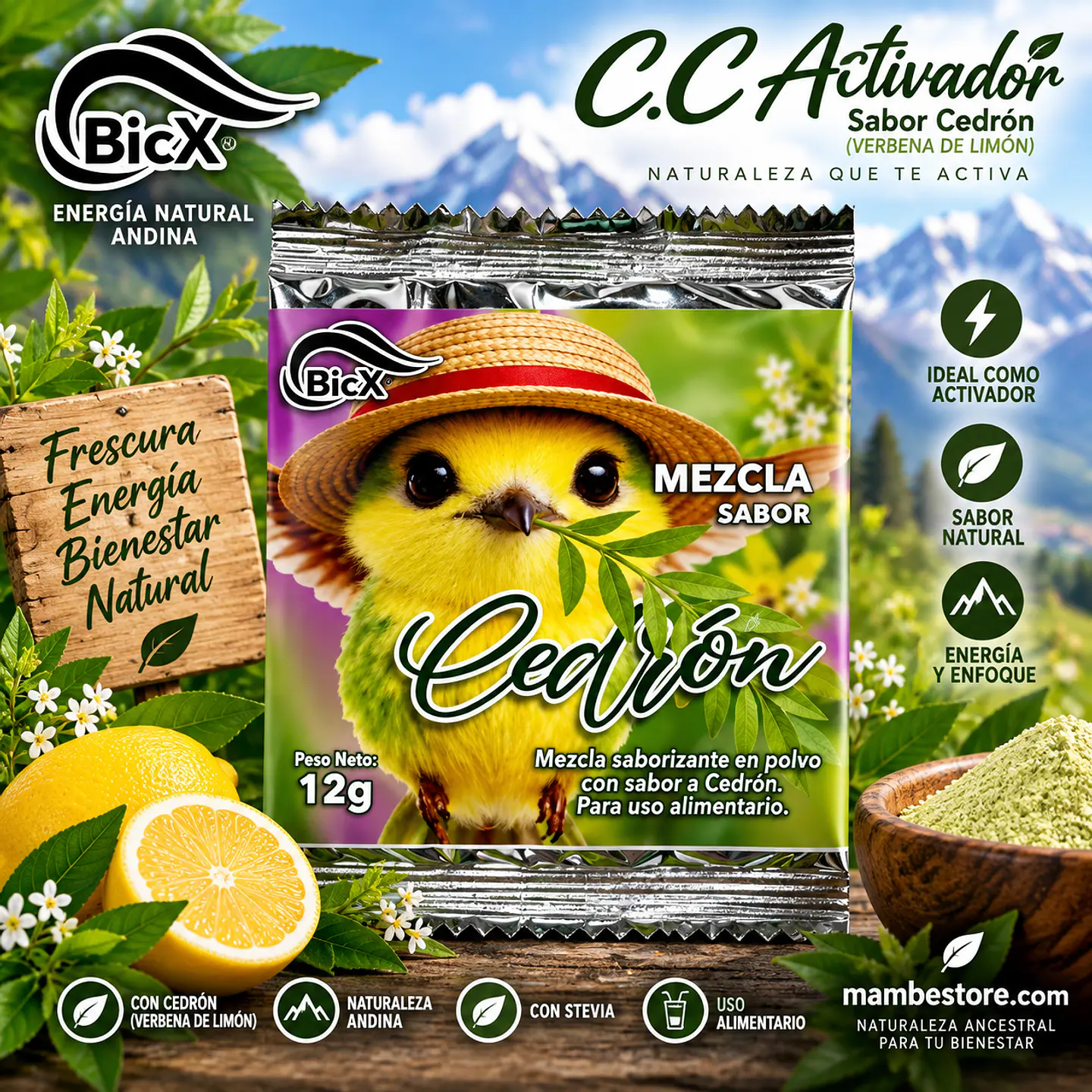 Lemon Verbena Flavor Activator 12 Grams. 1