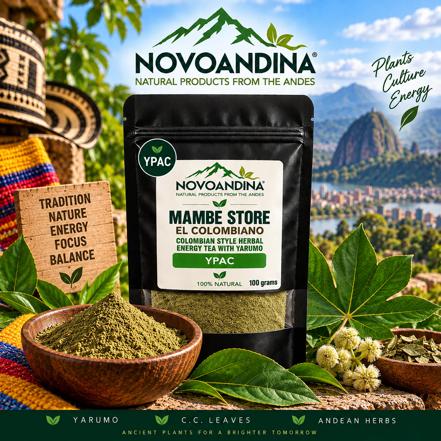 El Colombiano Powdered Herbal Tea YPAC 1