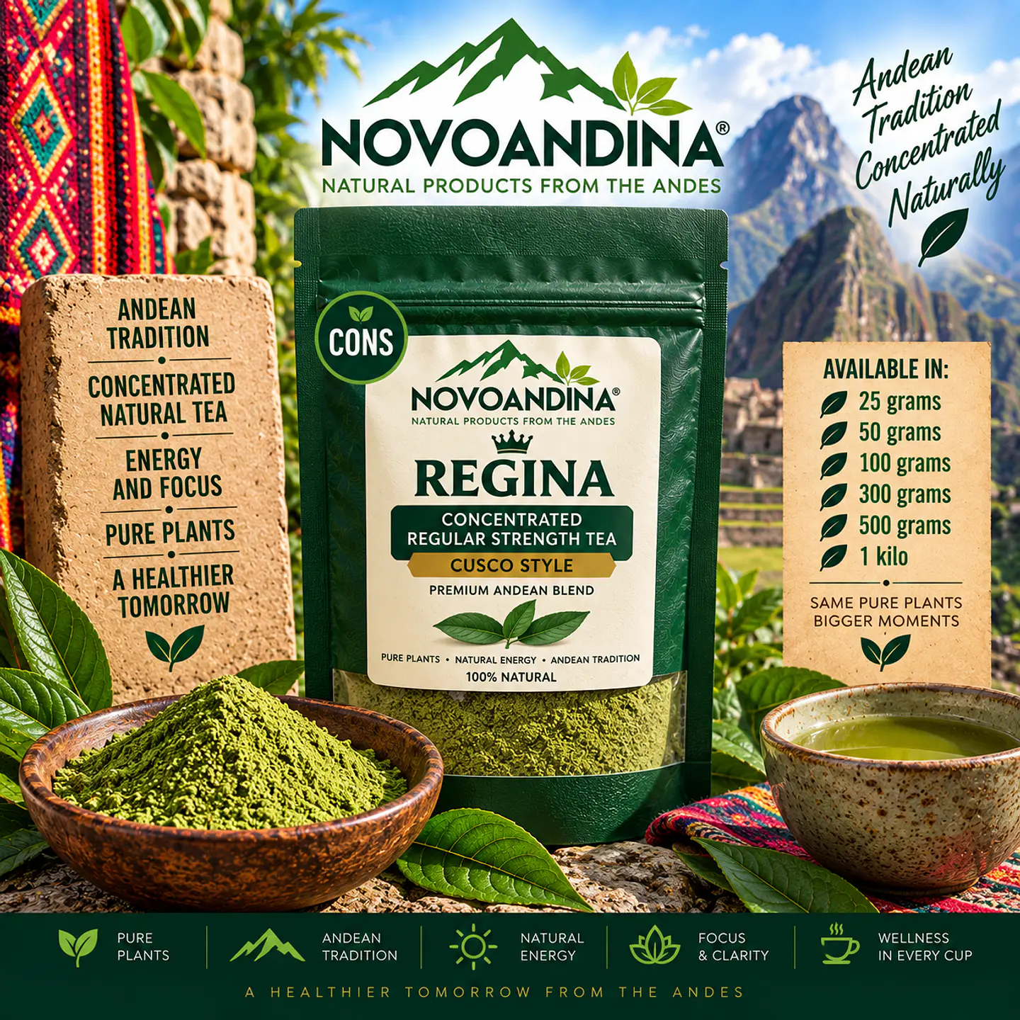 Regina, Concentrated Regular Strength Tea Cusco Style 1