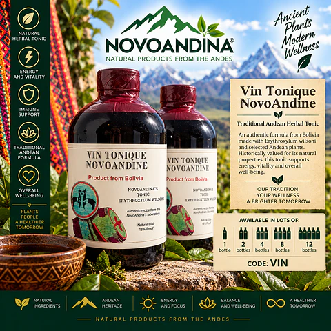 Vin Tonique NovoAndine  17 oz bottle