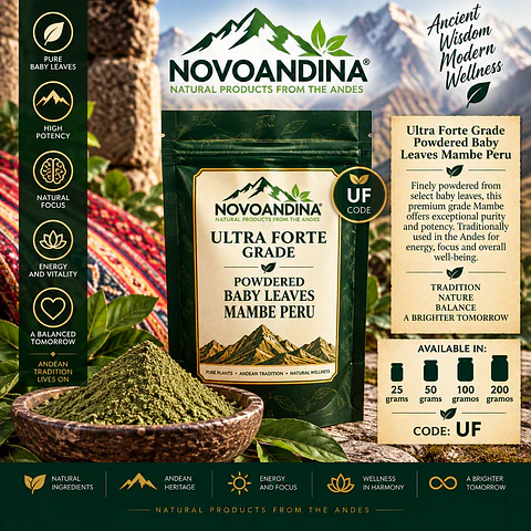 Ultra Forte Grade powdered Baby Leaves Mambe Peru