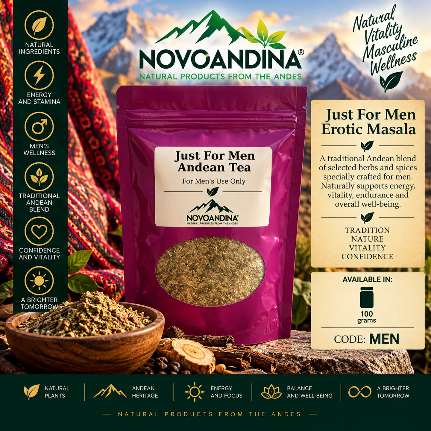 Just for men Erotic Masala 100 grams 1