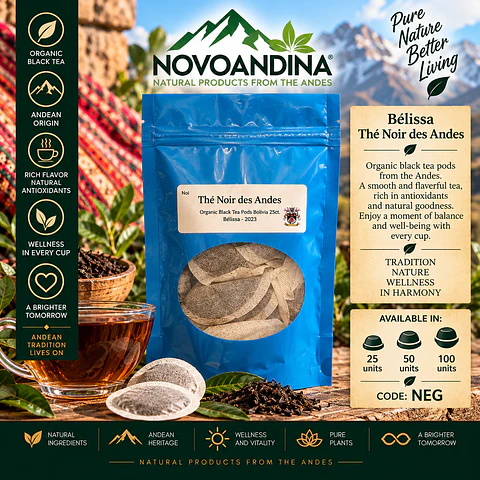 Belissa Thé Noir des Andes. ( Organic Black Tea Pods)