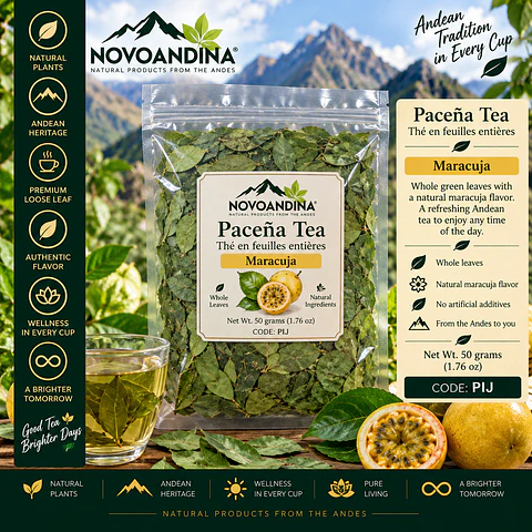Flavored Paceña Tea ( thé en feuilles entières) 50 grams Maracuja
