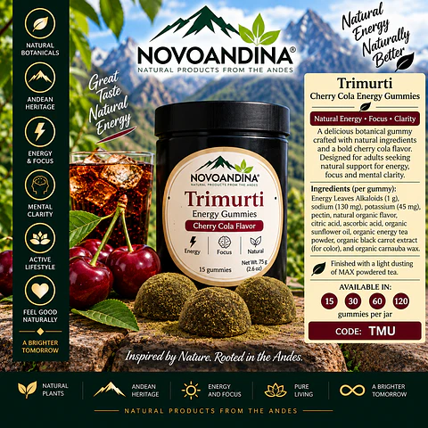 Trimurti Cherry Cola Energy Gummies