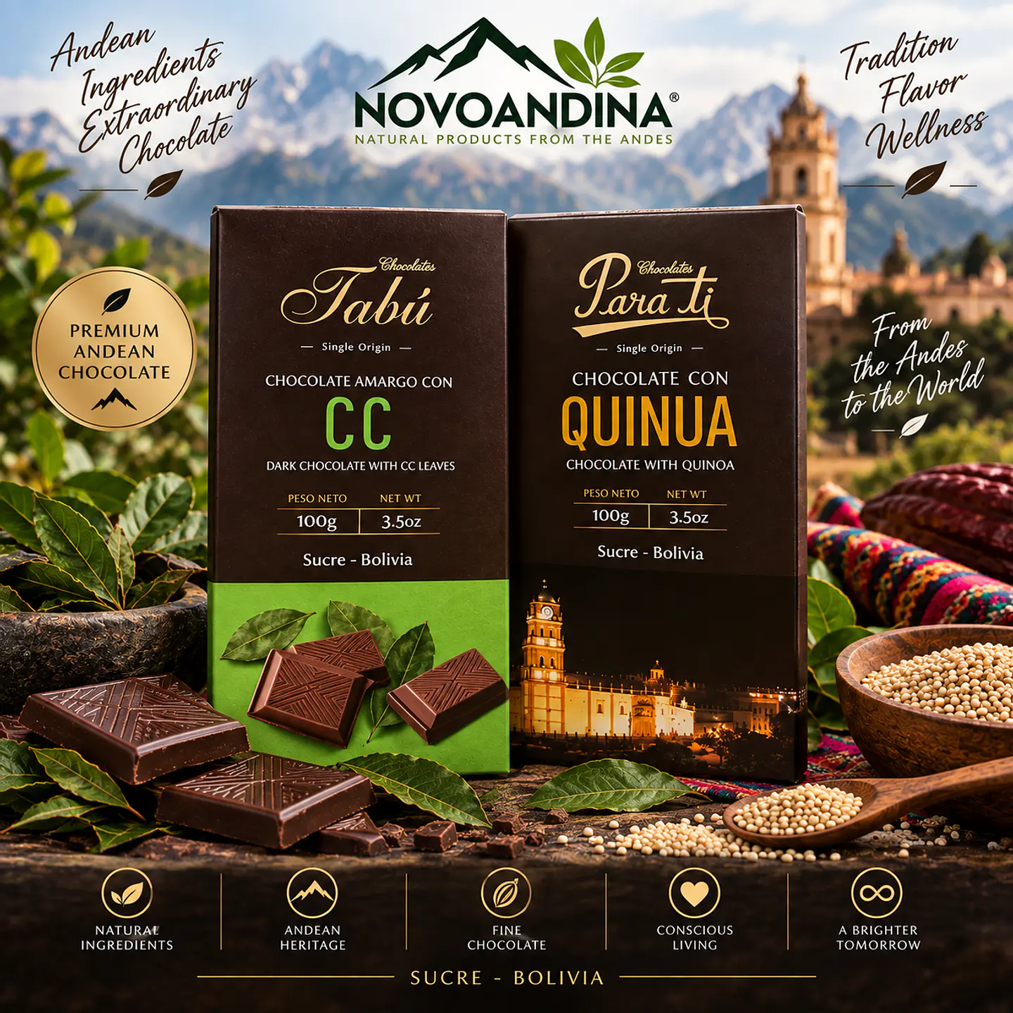 Single Source Bolivia Dark Chocolate Bars 1