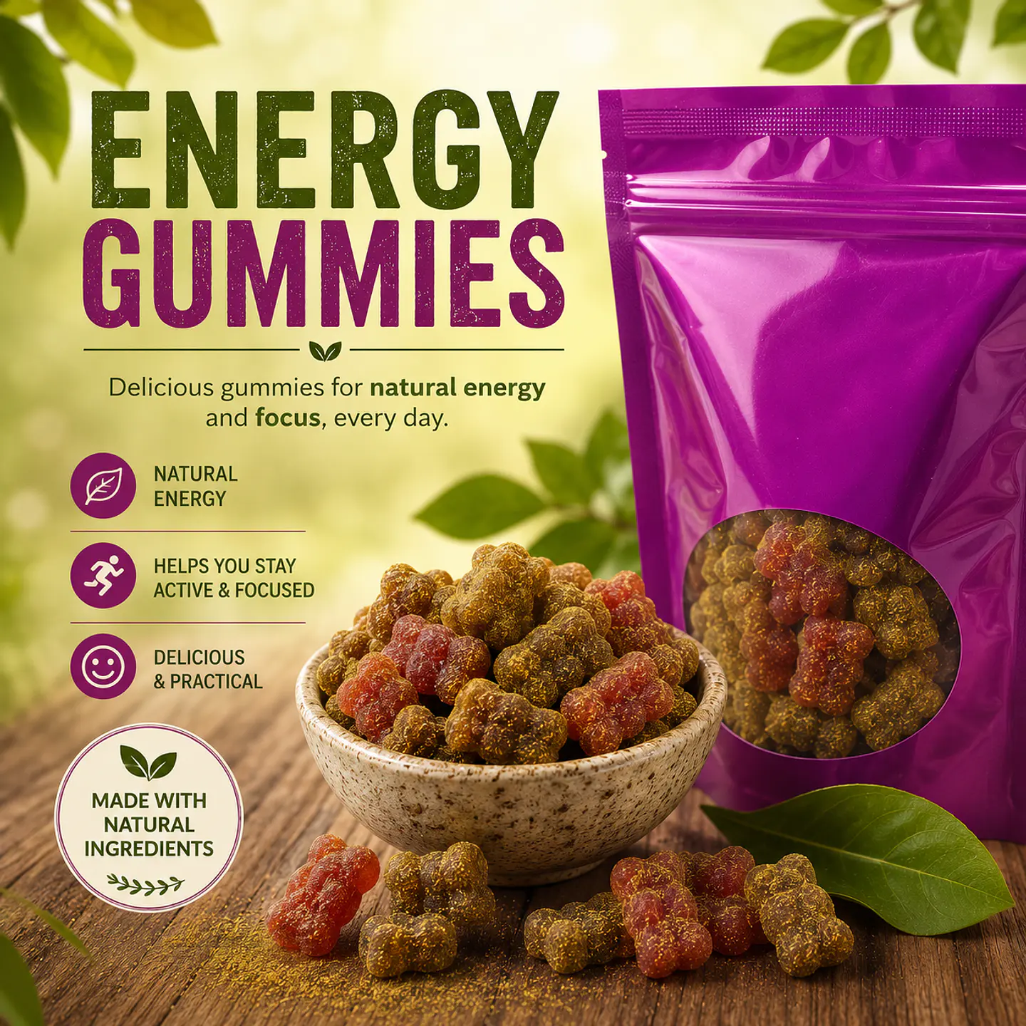 Energy Gummies - Tutti Frutti 150 gr 1