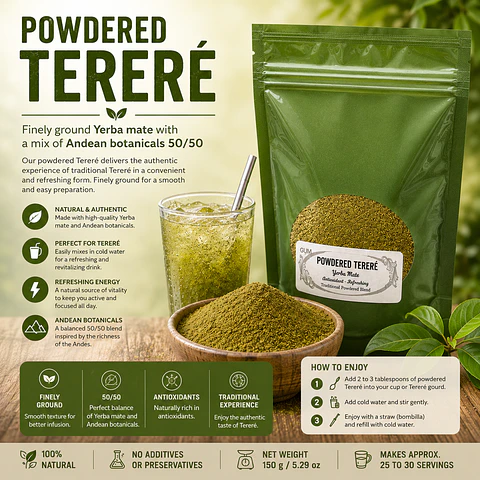 Powdered Terere - Energy drink 100 gr