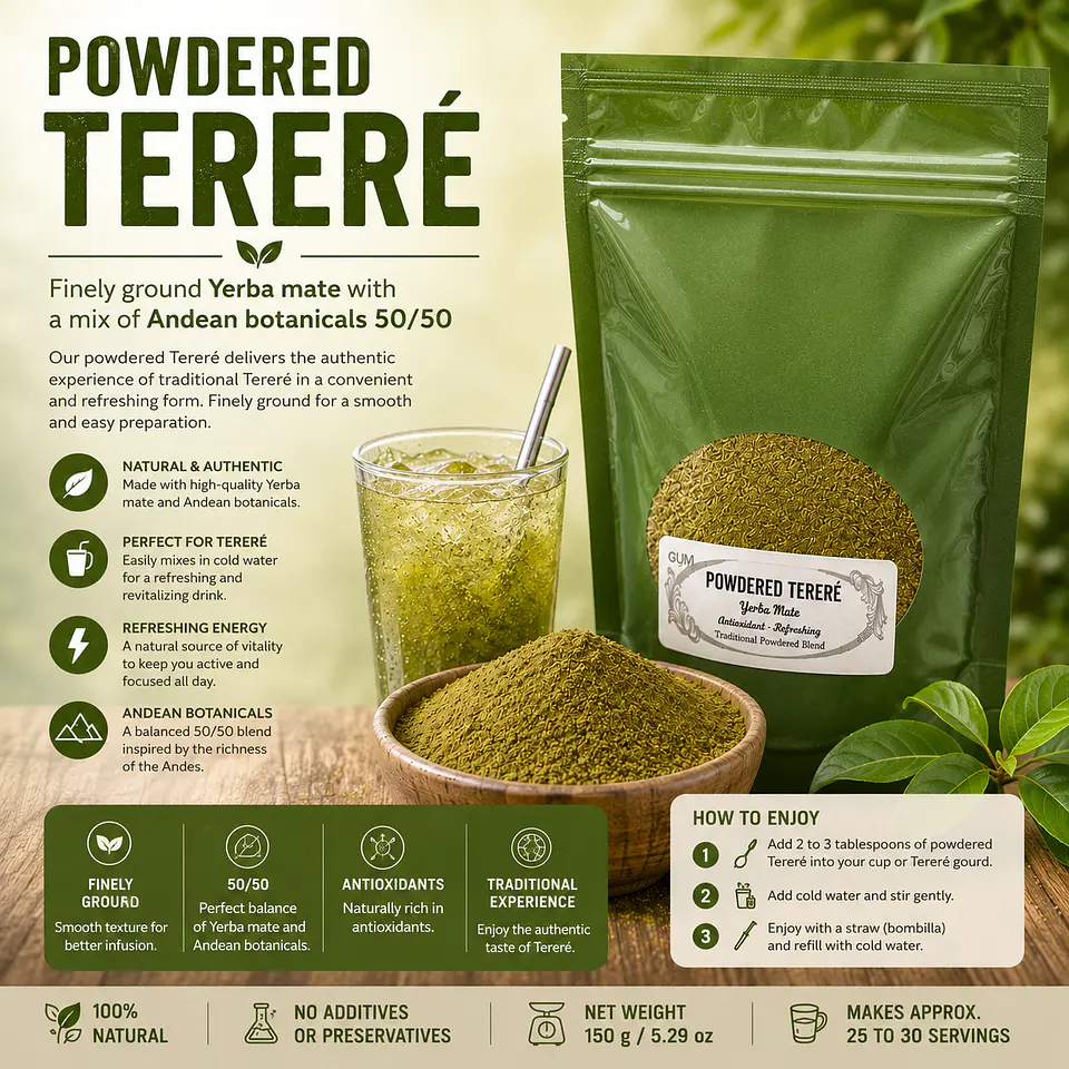 Powdered Terere - Energy drink 100 gr 1