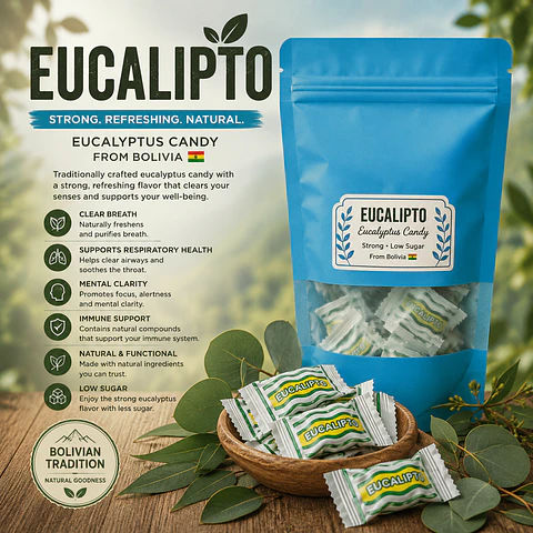Strong Eucalyptus Candy from Bolivia 15 ct