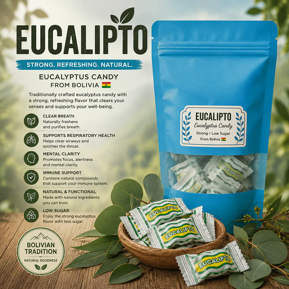 Strong Eucalyptus Candy from Bolivia 15 ct 1