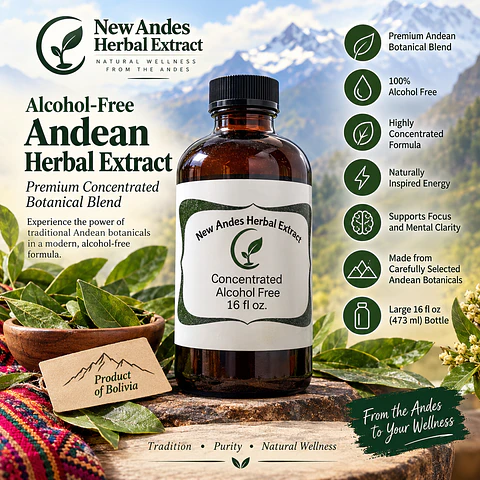 Alcohol-Free Andean Liquid Herbal Extract 16 oz