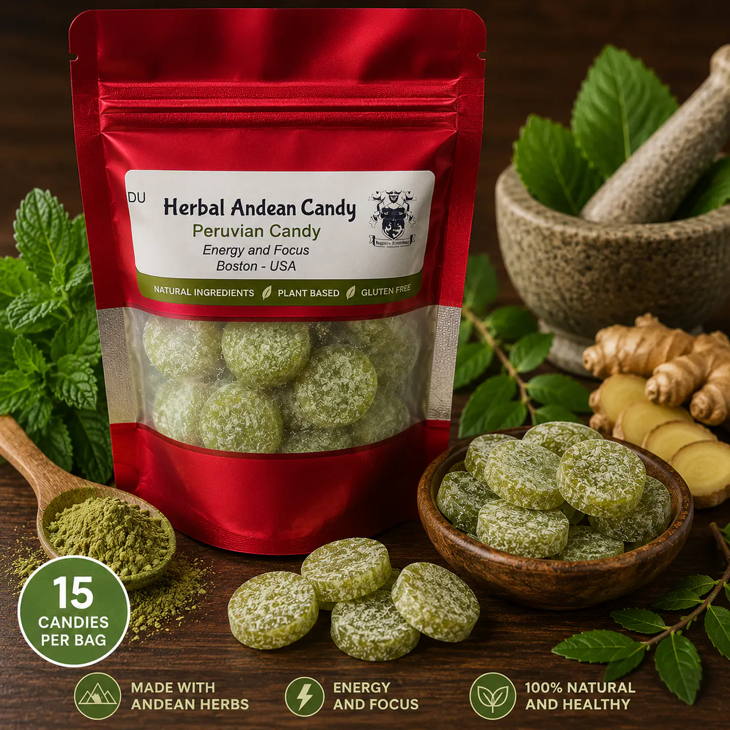Peru Traditional Energy Greeen Candy 1
