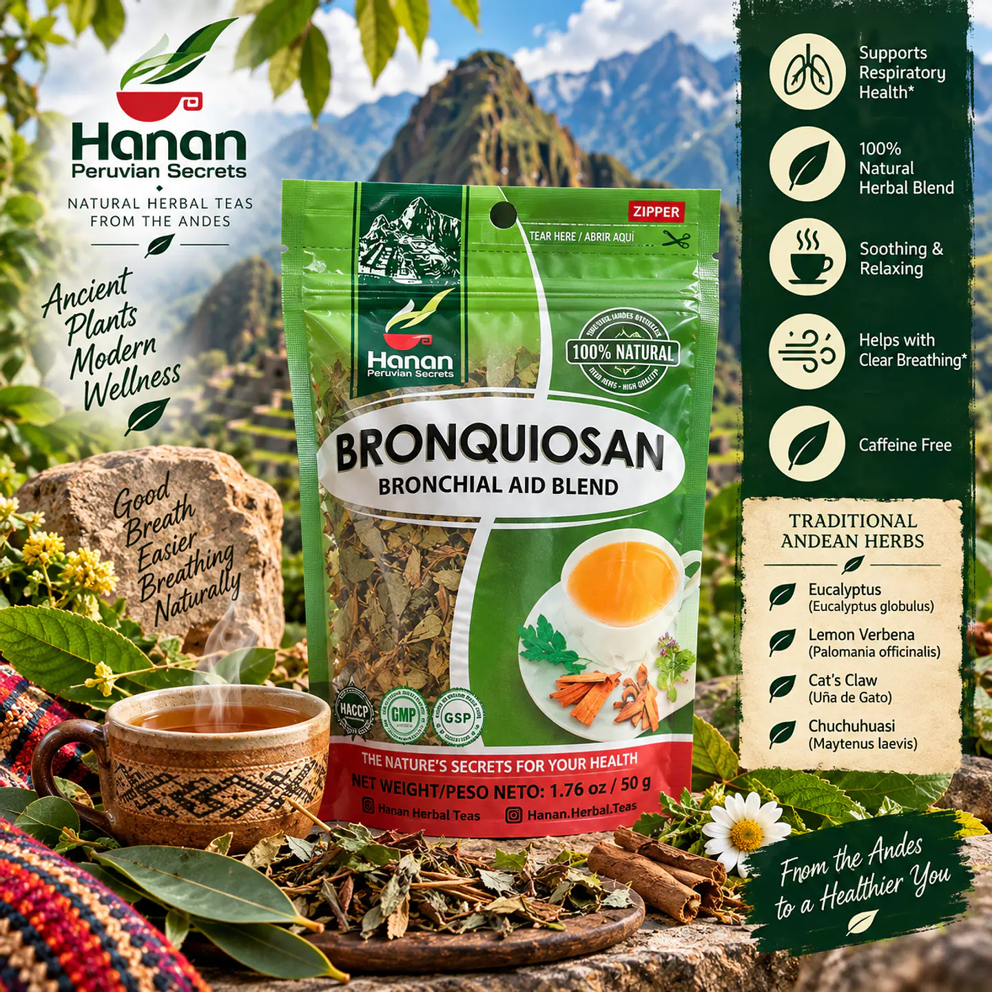 Bronquiosan Hanan Herbal Tea 50 g. 1