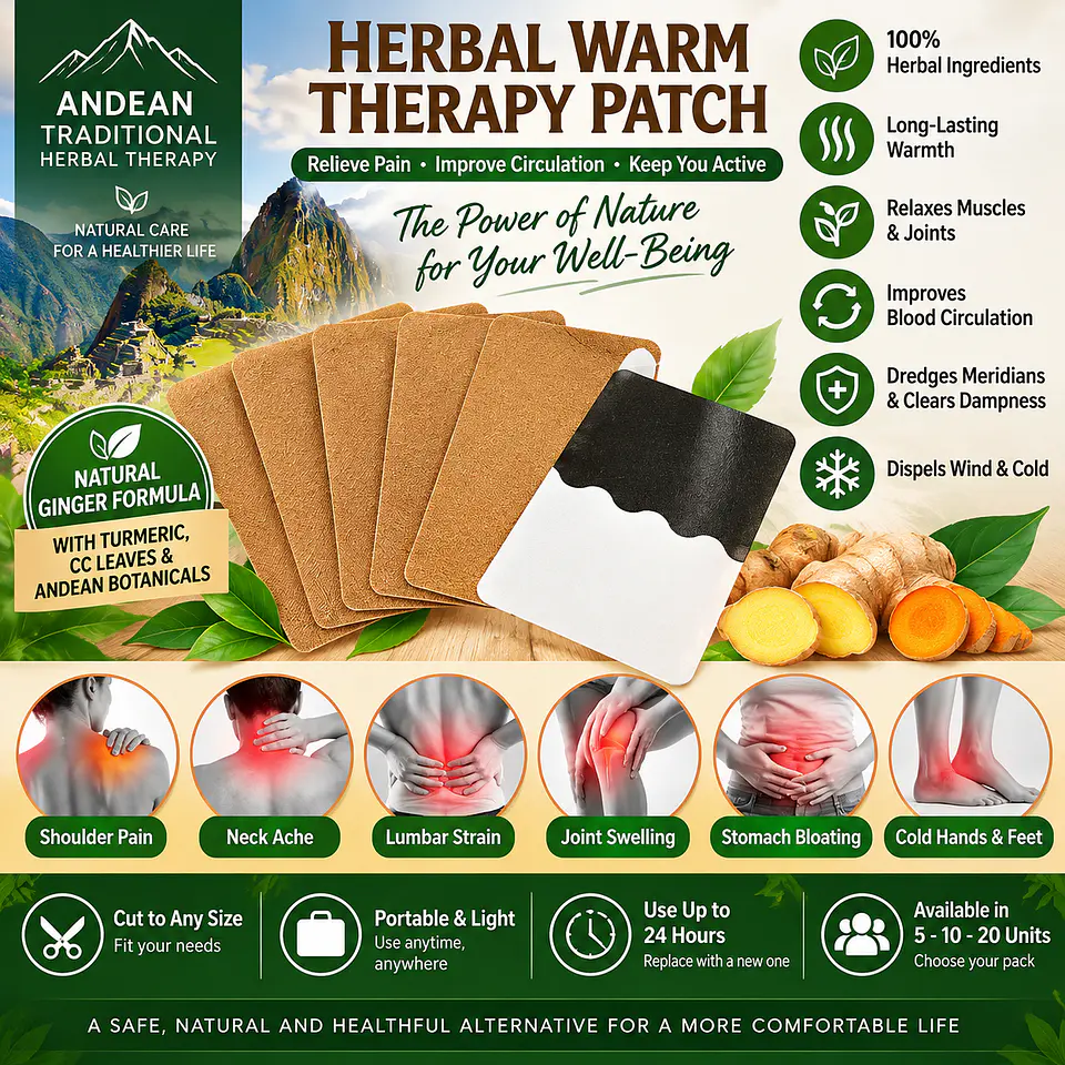 Andean Herbal CC Warm Therapy Patch 1