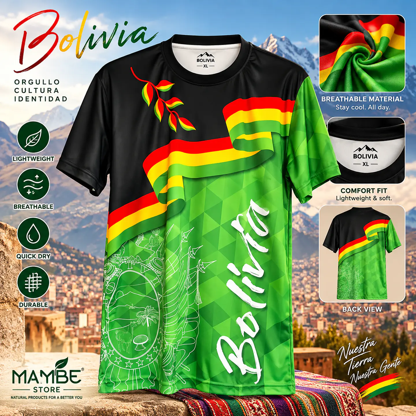 Bolivian T- Shirt + Windsor Tea Bags. 2