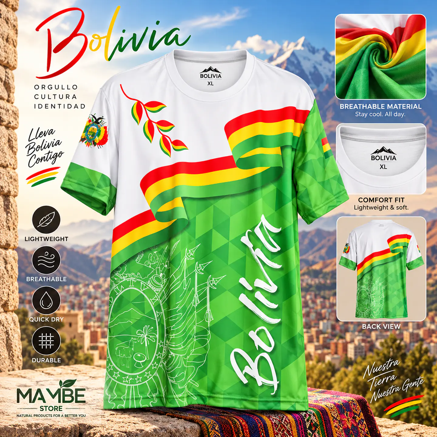 Bolivian T- Shirt + Windsor Tea Bags. 3
