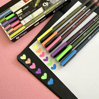 TNT gel roller 6 Fluor, pintural al Agua. 