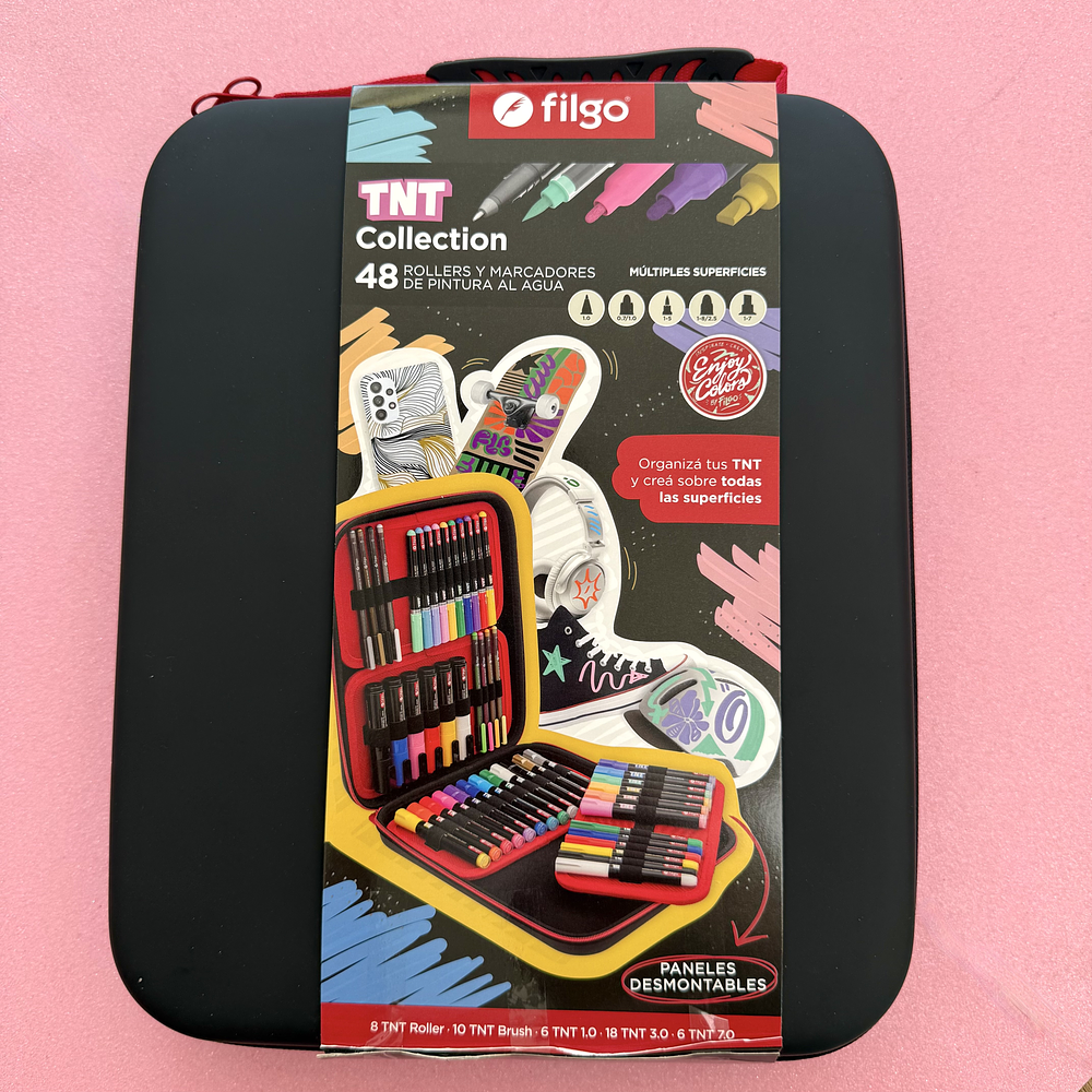 Maleta TNT collection, 48 marcadores acrílicos surtidos. 