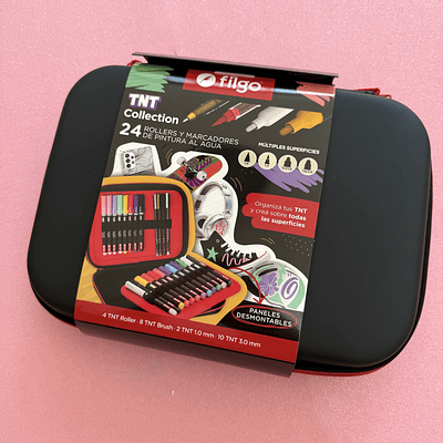 Maleta TNT collection, 24 marcadores acrílicos surtidos. 