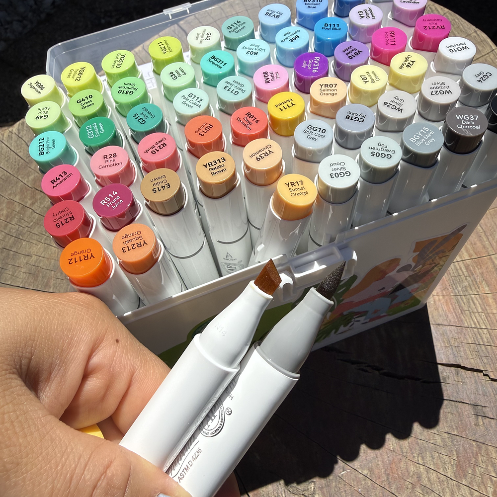 60 marcadores OHUHU, serie HONOLULU tonos básicos.