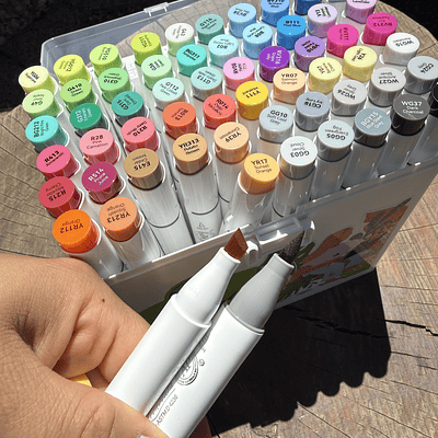 60 marcadores OHUHU, serie HONOLULU tonos básicos.