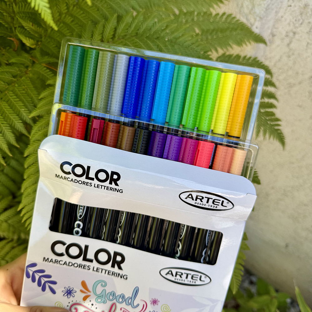 COLOR, marcadores doble punta en base al agua.