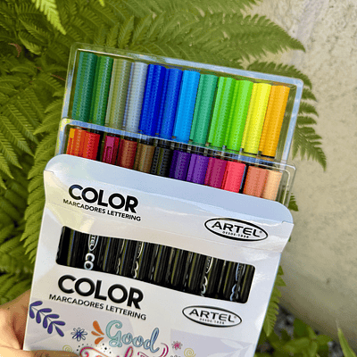 COLOR, marcadores doble punta en base al agua.