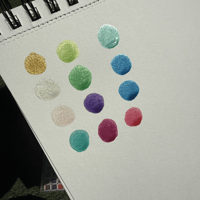 Acuarela Perladas y metalizadas 60 colores