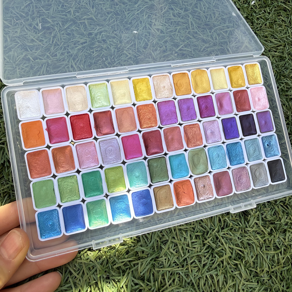 Acuarela Perladas y metalizadas 60 colores