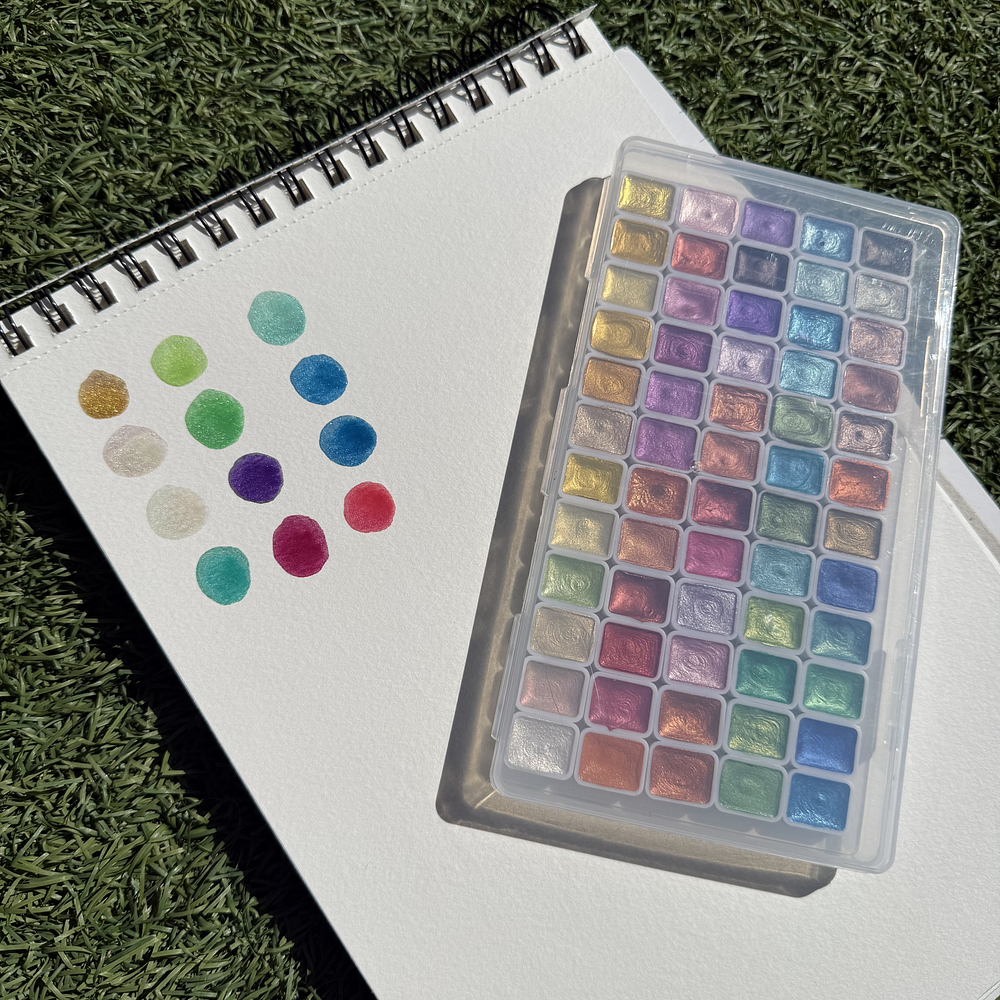 Acuarela Perladas y metalizadas 60 colores