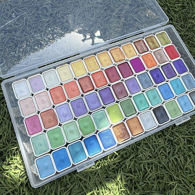 Acuarela Perladas y metalizadas 60 colores, modelo 2