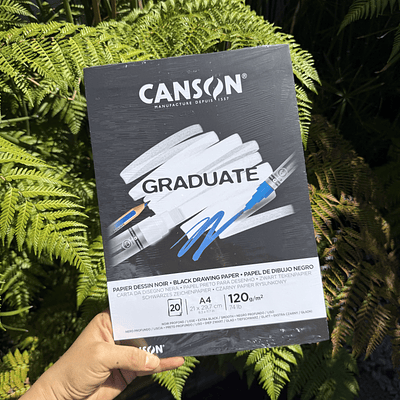 Graduate Dibujo Negro, Pad A4, Canson