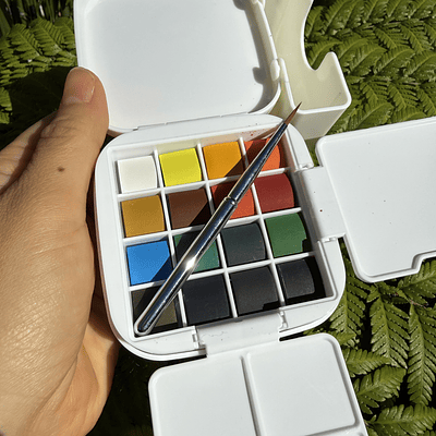 Acuarela Travel Set 16 colores BASICOS- Languo