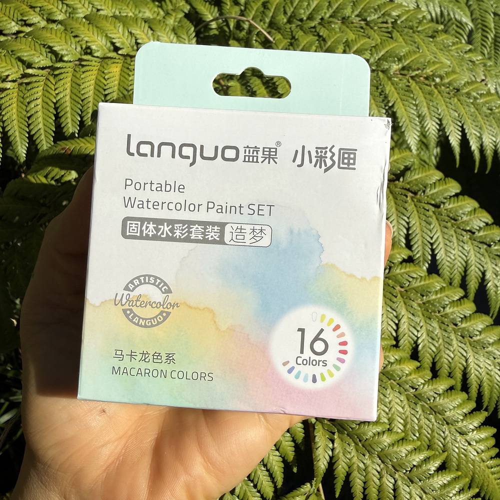 Acuarela Travel Set 16 colores MACARRON- Languo.