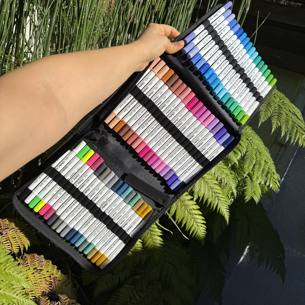 72 Acrílicos doble punta (finba-pincel), Akaka - OHUHU