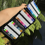 72 Acrílicos doble punta (finba-pincel), Akaka - OHUHU