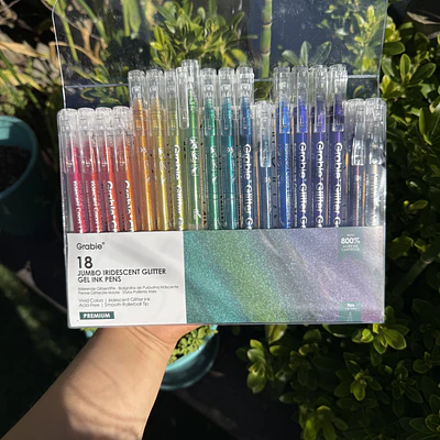 PREVENTA.Glitter Iridiscente 18 colores, Gel roller, Grabie