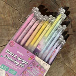 Acrilico Punta fina, Sugar Rush,  12 colores + libro de colorear, Grabie. 