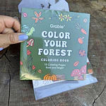 Acrilico Punta fina, Forest,  12 colores + libro de colorear, Grabie.