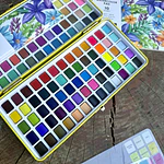 Set de Acuarelas Premium, 100 colores, Grabie.